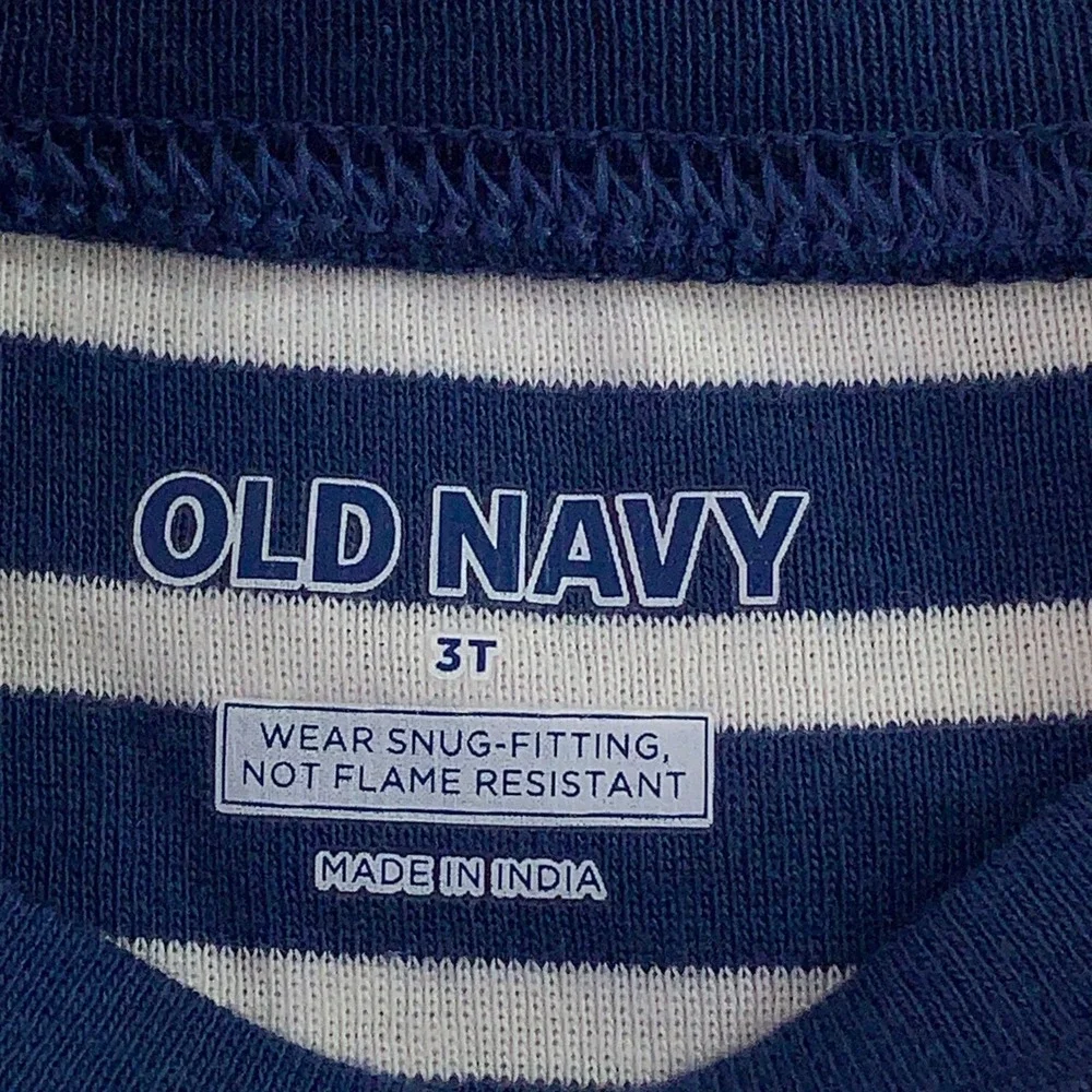 Carter's Old Navy Toddler 3T Multi-Color Striped Pajama Shirt Bundle 2pk NWT